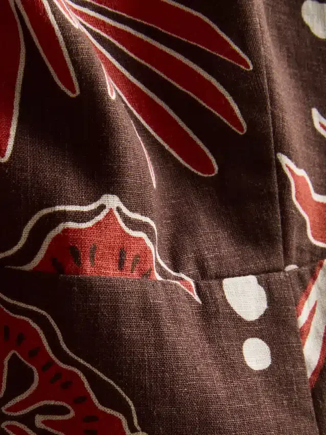 The Edit lenkeverékből készült, nyomtatott ujjatlan felső