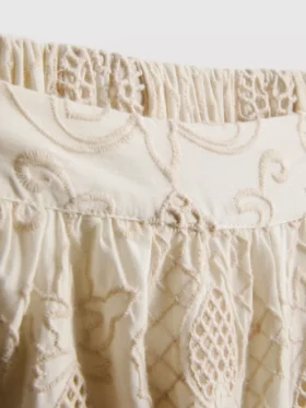 The Edit pamut broderie rövidnadrág