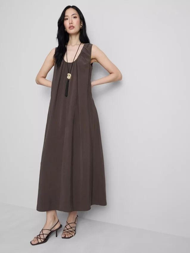 The Edit trapéz szabású maxi ruha