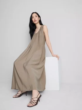 The Edit trapéz szabású maxi ruha