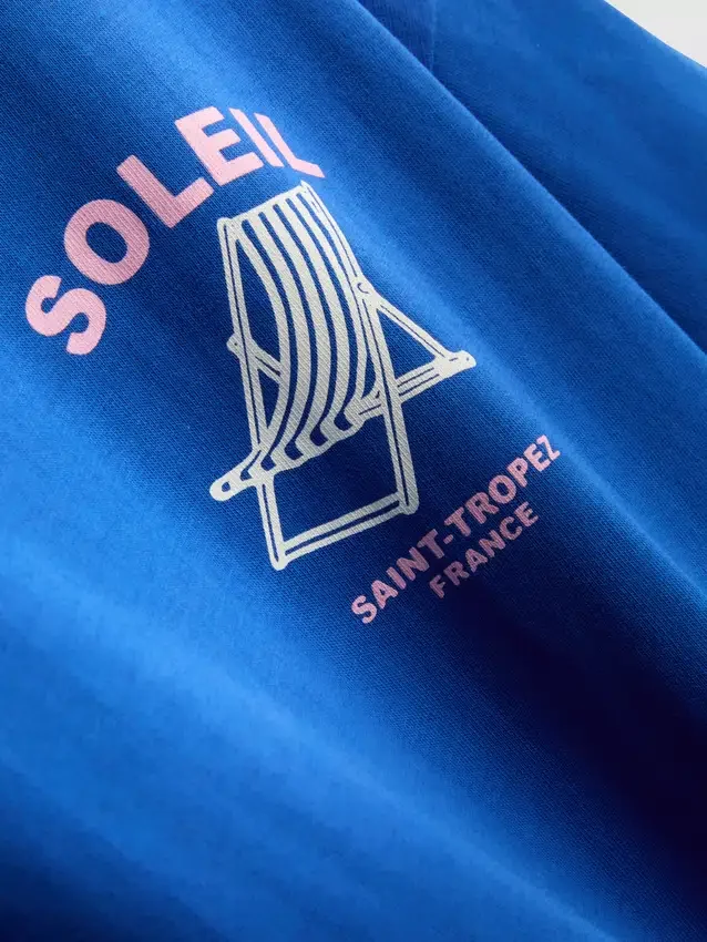 Túlméretezett, soleil mintás póló