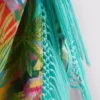 Trópusi mintás rojtos sarong