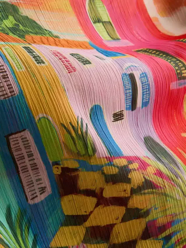 Trópusi mintás rojtos sarong