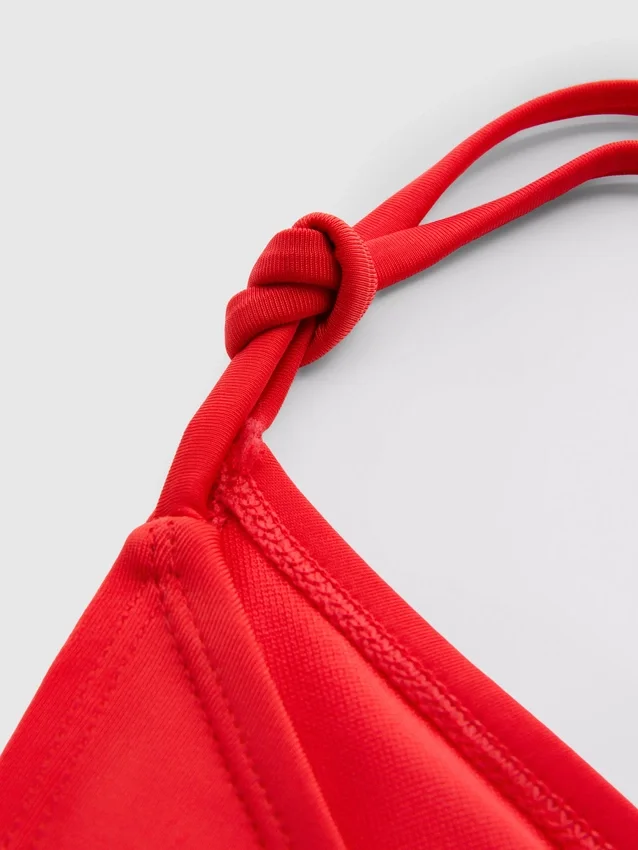 Tukan mintás, oldalt kötős bikini alsó