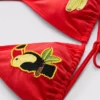Tukán mintás háromszög bikini felső