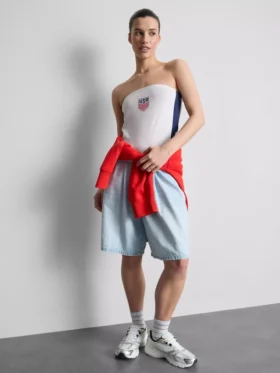 USA Soccer pamutalapú bandeau felső
