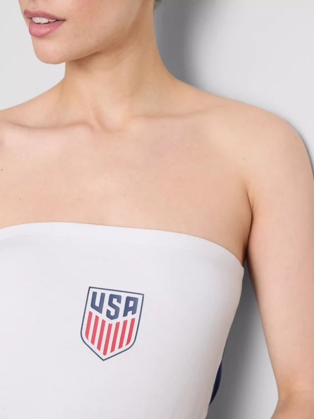 USA Soccer pamutalapú bandeau felső