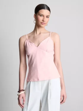 V-nyakú babydoll top