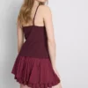 V-nyakú babydoll top