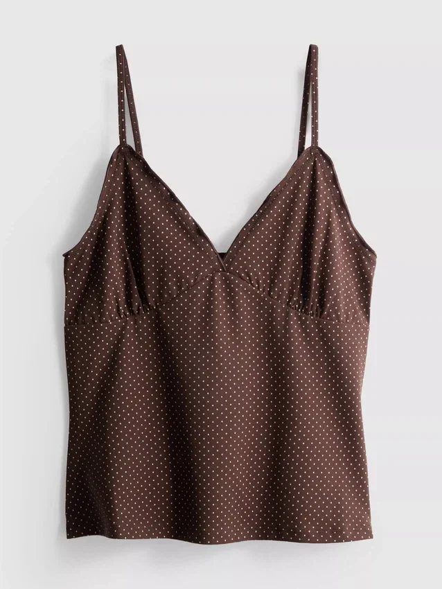 V-nyakú babydoll top