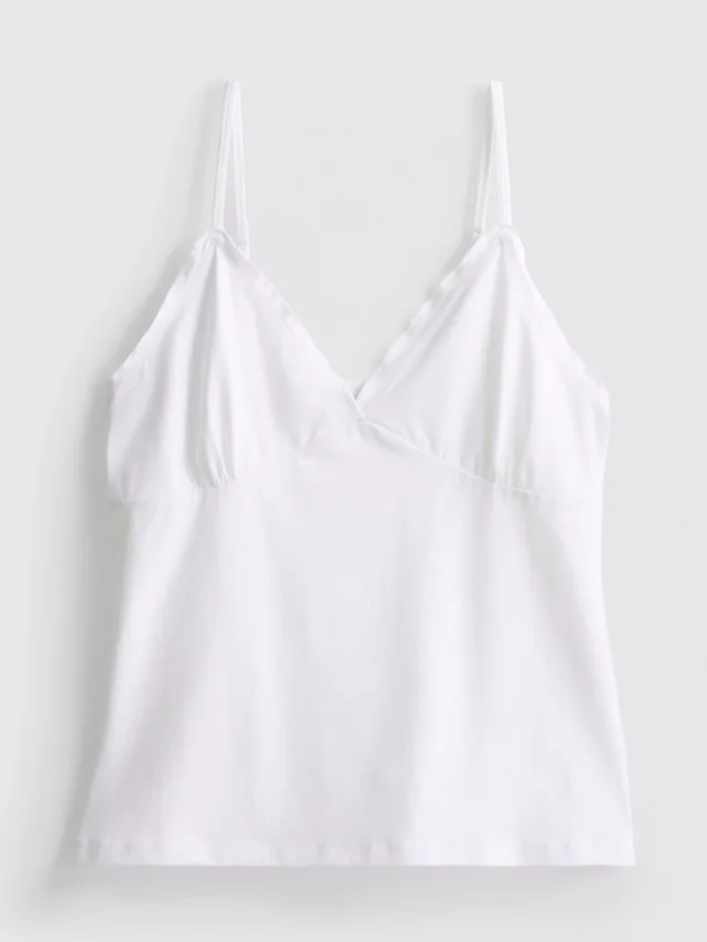 V-nyakú babydoll top