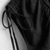 V-nyakú, ballonlábú jumpsuit