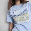 Vincent van Gogh tájképes pamut póló