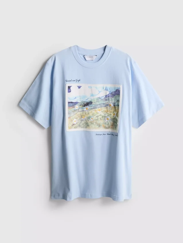 Vincent van Gogh tájképes pamut póló