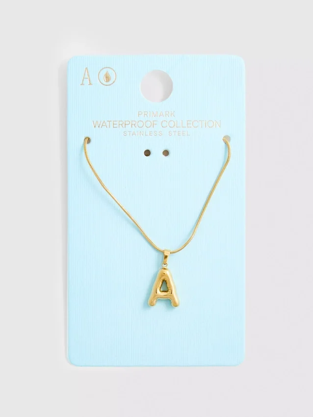 Vízálló monogramos nyaklánc
