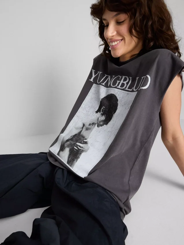 Yungblud pamut grafikás póló